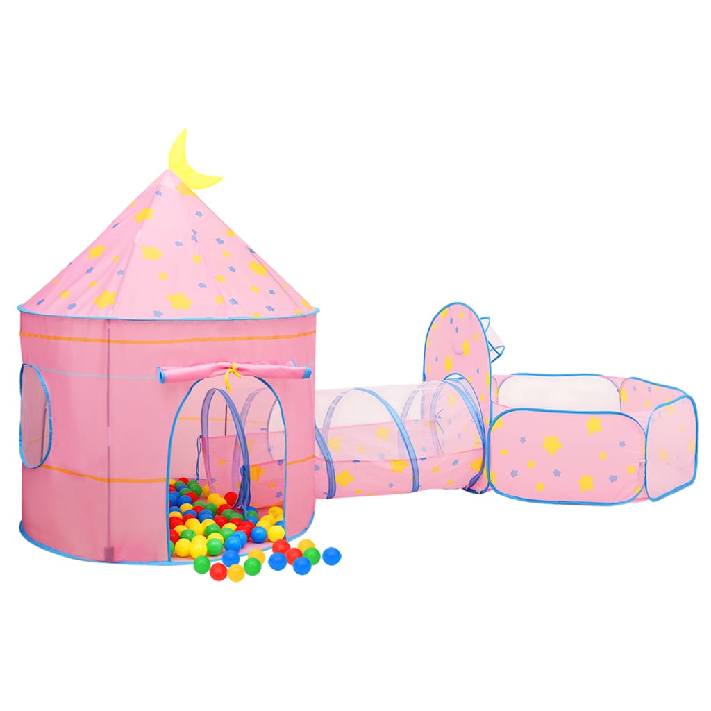 Parque-de-juegos-infantil-PinkDream-2-tiendas---tunel-multicolor-128x120x301-cm