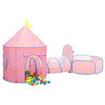 Parque-de-juegos-infantil-PinkDream-2-tiendas---tunel-multicolor-128x120x301-cm
