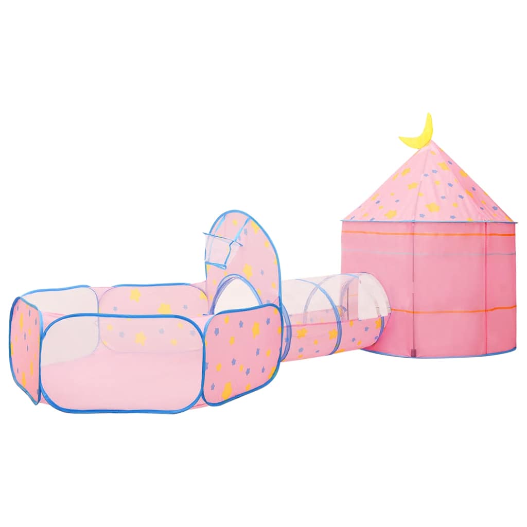 Parque-de-juegos-infantil-PinkDream-2-tiendas---tunel-multicolor-128x120x301-cm