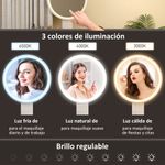 Tocador-Chloe-Homcom-espejo-LED---2-cajones---taburete-blanco-133x80x43-cm
