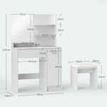 Tocador-Nawa-Homcom-espejo---3-estantes--1-cajon---1-armario-blanco-132x80x40-cm-