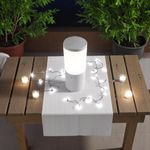 Farola-Amelia-Fumagalli-85W-3-colores-LED-gris-Ø10x25-cm-ambientada-noche