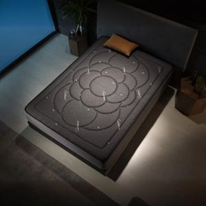 Colchón viscoelástico Cashmere Night Confort núcleo HR alta densidad negro 30 cm