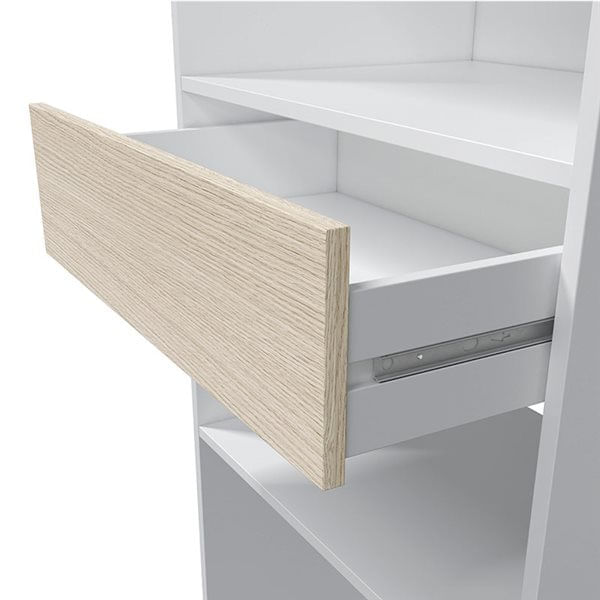 Vestidor-Hera-2-barras---4-estantes---cajon-roble-blanco-187x158x40-cm