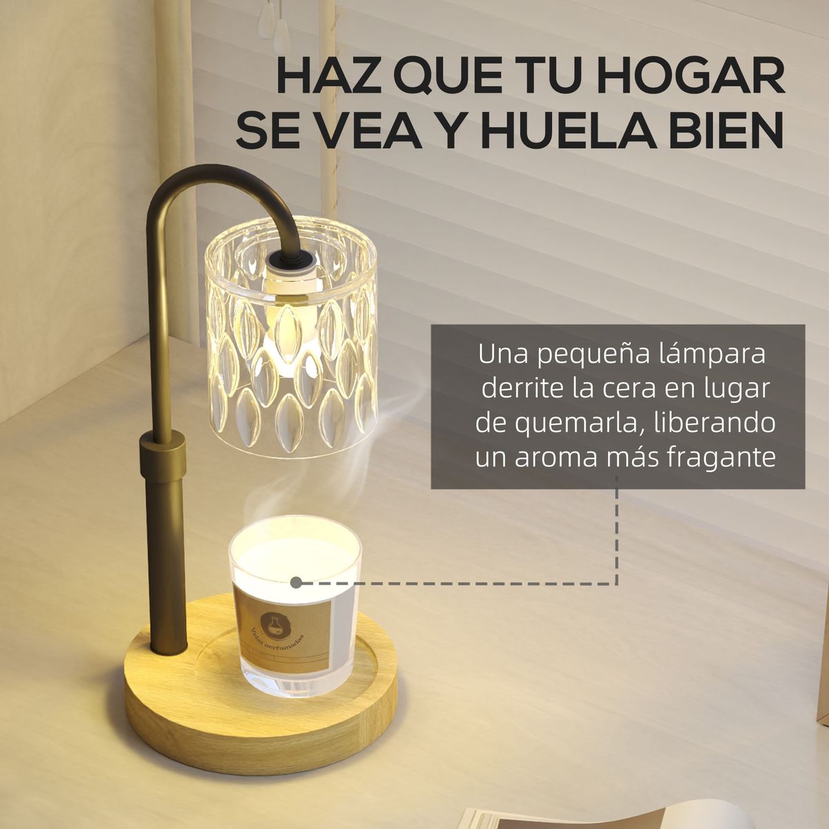 Lampara-de-sobremesa-Lirio-Homcom