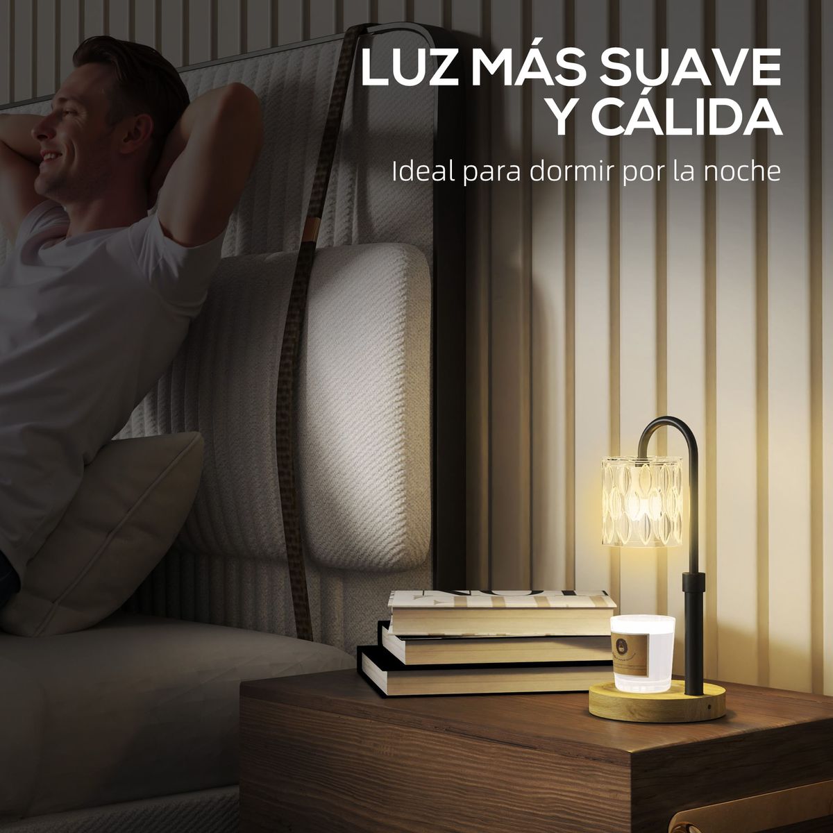 Lampara-de-sobremesa-Lirio-Homcom