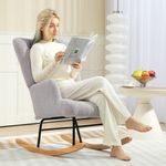 Mecedora-Daisy-Homcom-respaldo-alto-gris-87x65x88-cm