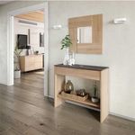 Mueble-recibidor-Oxys-con-espejo-roble-Canadian-grafito