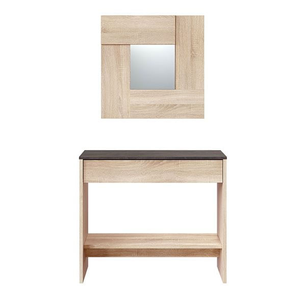 Mueble-recibidor-Oxys-con-espejo-roble-Canadian-grafito