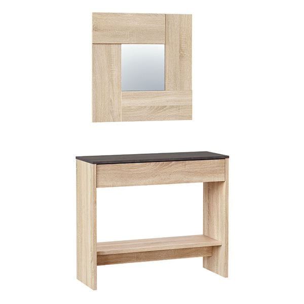 Mueble-recibidor-Oxys-con-espejo-roble-Canadian-grafito