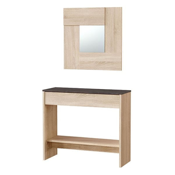 Mueble-recibidor-Oxys-con-espejo-roble-Canadian-grafito