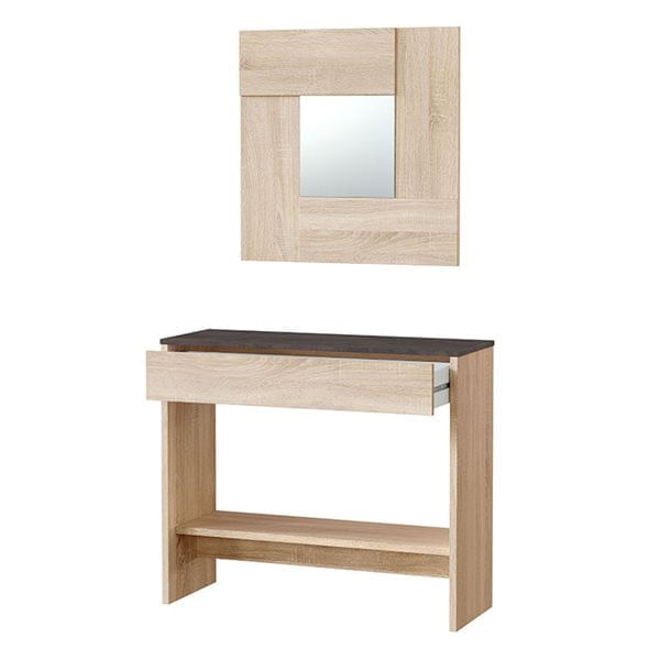 Mueble-recibidor-Oxys-con-espejo-roble-Canadian-grafito
