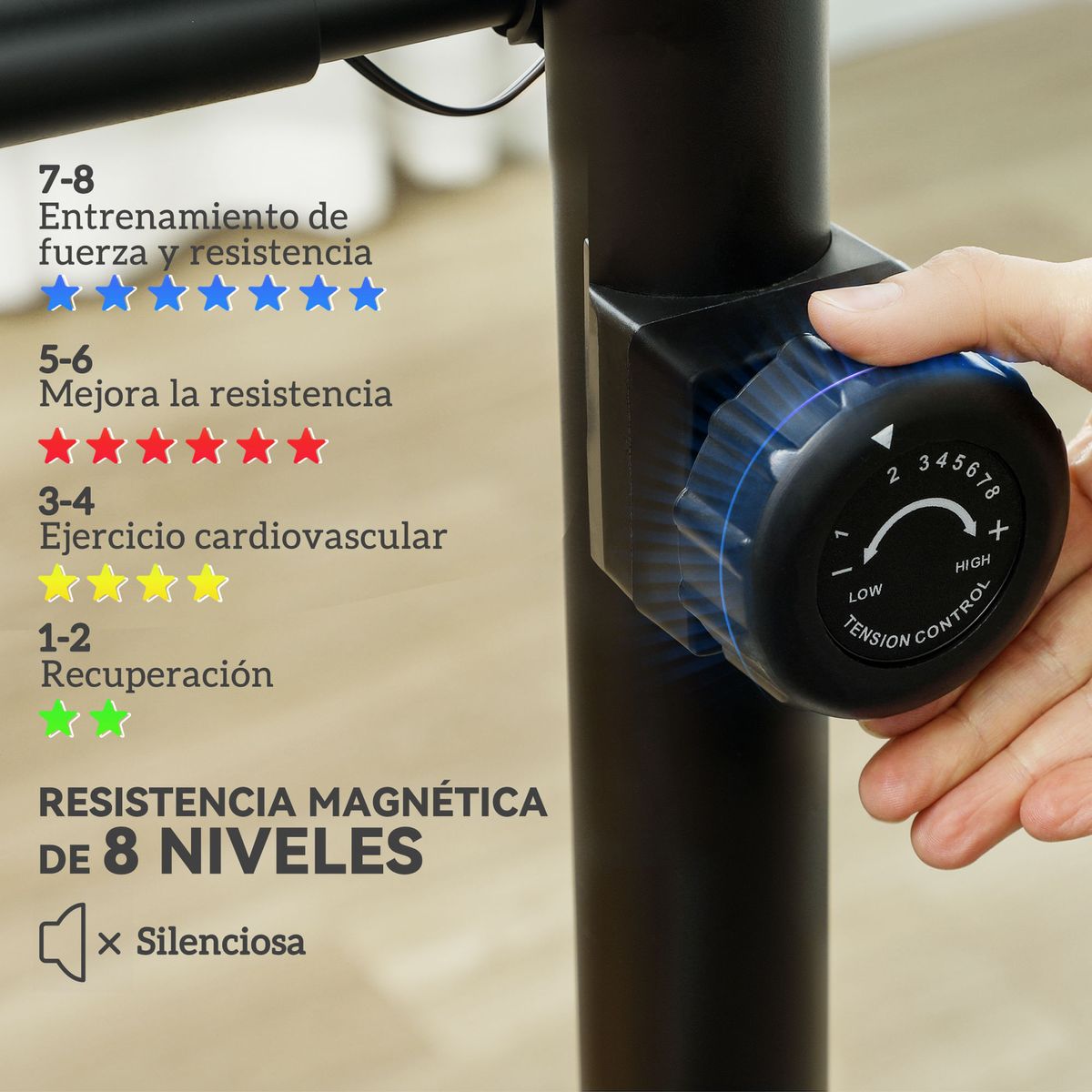 Bicicleta-estatica-Maya-Homcom-8-niveles---pantalla-LCD---asiento-ajustable-negro-1315x88x505-cm-
