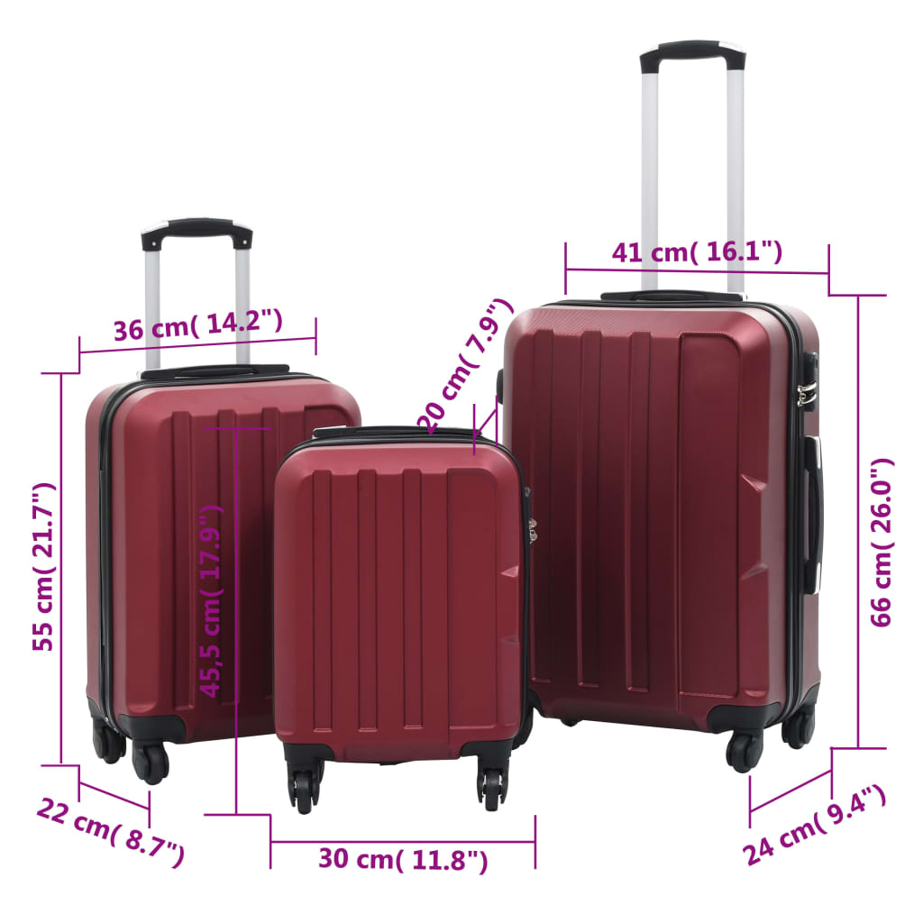 Set-de-3-maletas-Orlando-rigidas-ruedas---cerraduras-morado