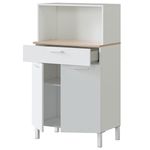Mueble-auxiliar-de-cocina-Fast-blanco-artik-roble-Canadian-126x72x40-cm