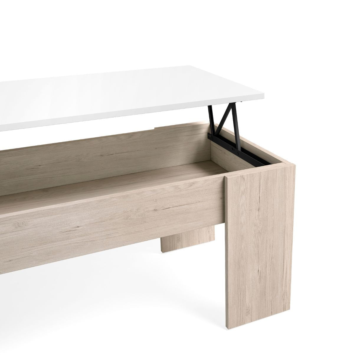 Mesa-de-centro-Gala-elevable-sahara-blanco-mate-45x100x50-cm-elevada-detalle