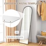 Espejo-de-cuerpo-entero-Arcon-Homcom-ondulado-negro-170x50x15-cm