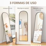 Espejo-de-cuerpo-entero-Arcon-Homcom-ondulado-negro-170x50x15-cm