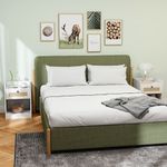 Pack-de-2-mesitas-de-noche-Boho-Homcom-cajon-con-frontal-de-ratan-blanco-53x40x40-cm