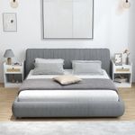 Pack-de-2-mesitas-de-noche-Boho-Homcom-cajon-con-frontal-de-ratan-blanco-53x40x40-cm