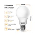 Bombilla-Aigostar-12W-LED-E27-A60-3000K-F