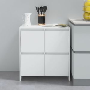 Aparador Marcela 4 puertas blanco 75x70x41 cm