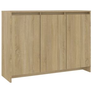 Aparador Elena 3 puertas 6 compartimentos 75x102x33 cm