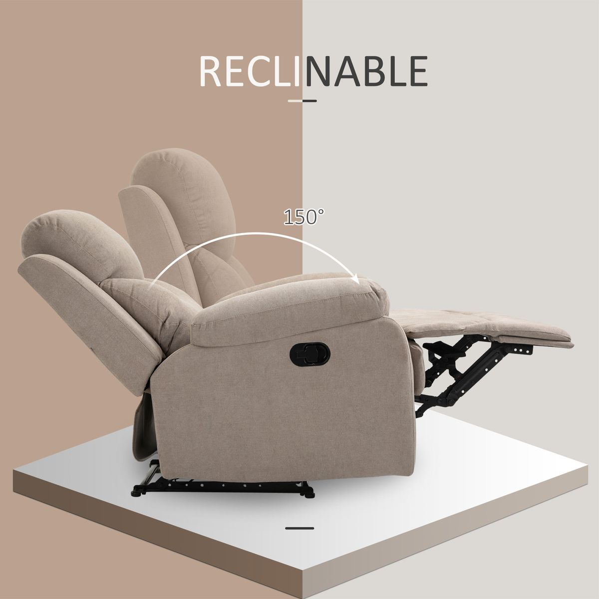 Sillon-relax-Sereno-Homcom-reclinable-beige-102x88x93-cm