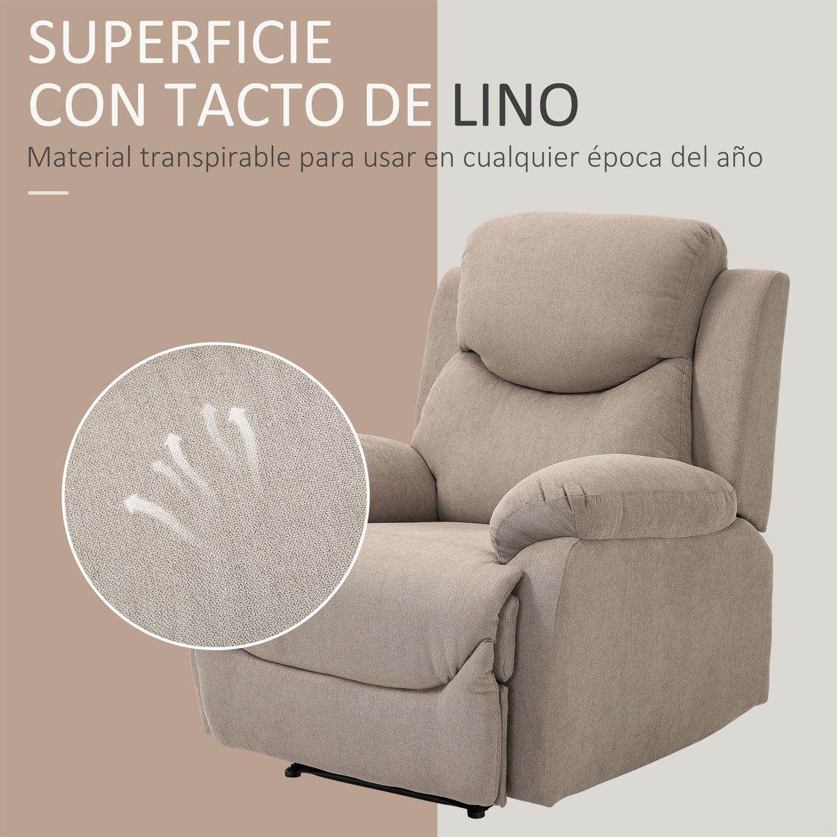 Sillon-relax-Sereno-Homcom-reclinable-beige-102x88x93-cm