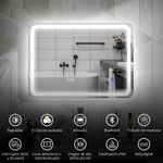 Espejo-de-baño-SmartLux-Homcom-luz-LED-50x70-cm-