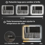 Espejo-de-baño-SmartLux-Homcom-luz-LED-50x70-cm-