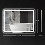 Espejo-de-baño-SmartLux-Homcom-luz-LED-50x70-cm-