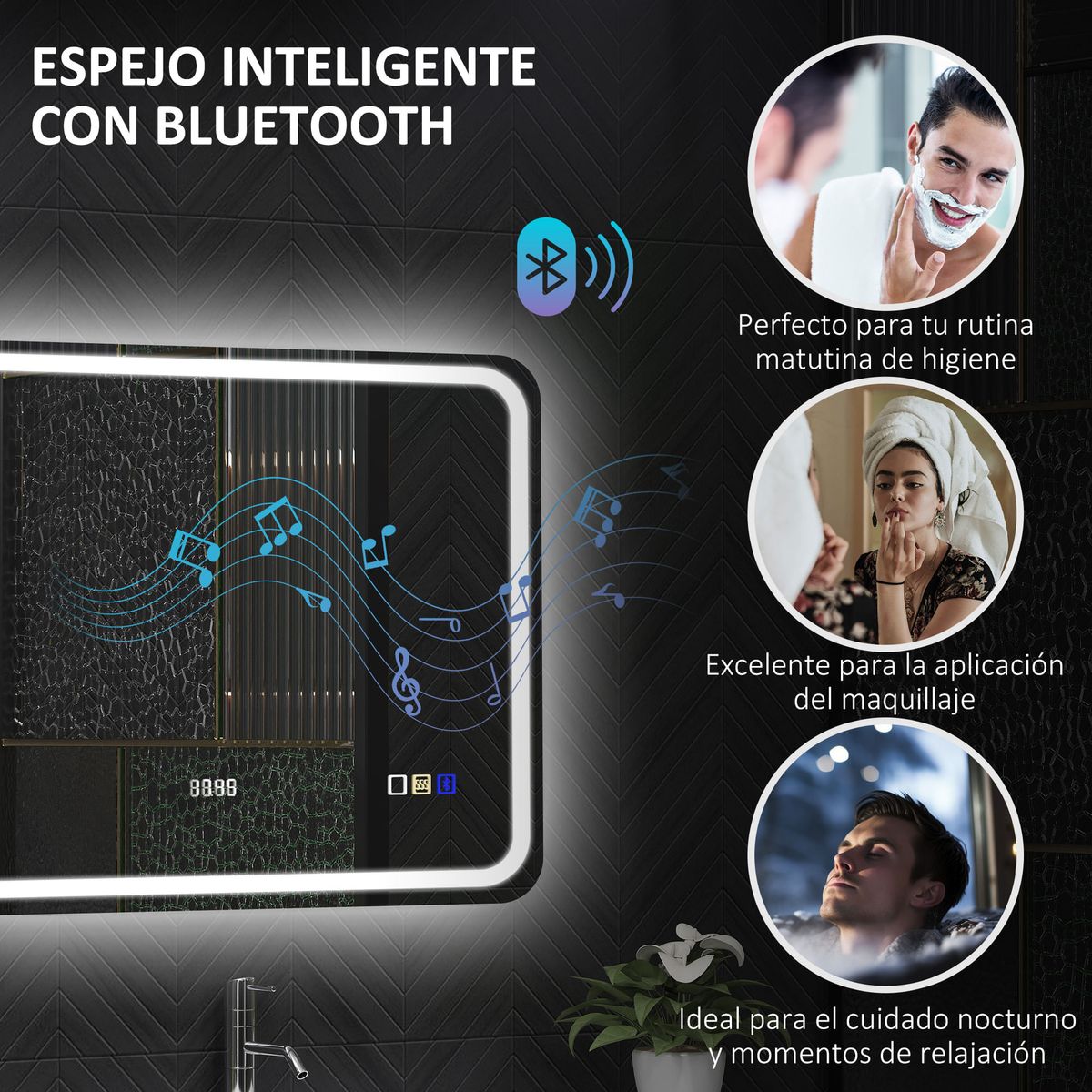 Espejo-de-baño-Georgi-Homcom-luz-LED-60x80-cm