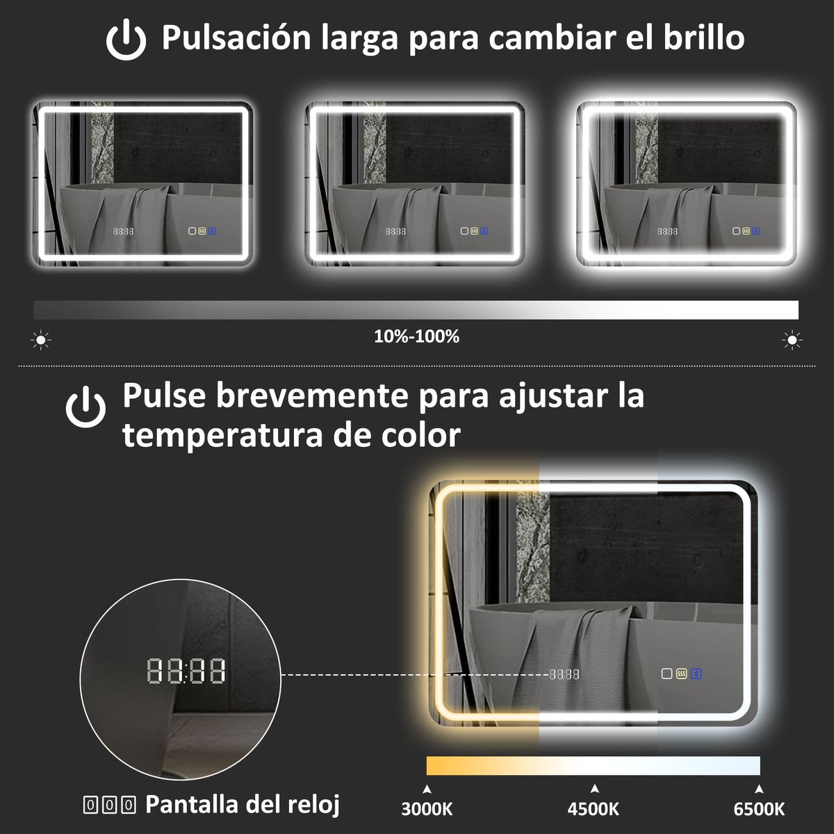 Espejo-de-baño-Georgi-Homcom-luz-LED-60x80-cm