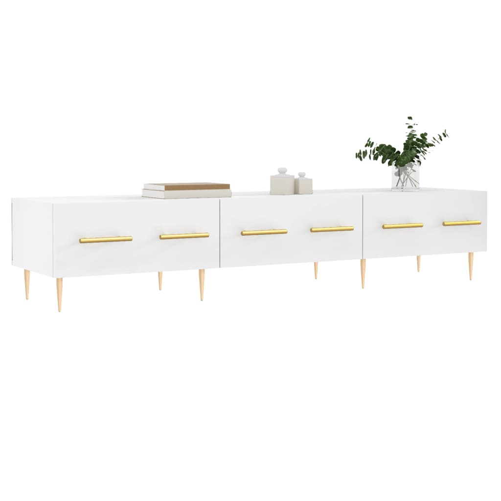 Mueble-TV-Cristina-3-cajones---tiradores-dorados-blanco-30x150x36-cm-