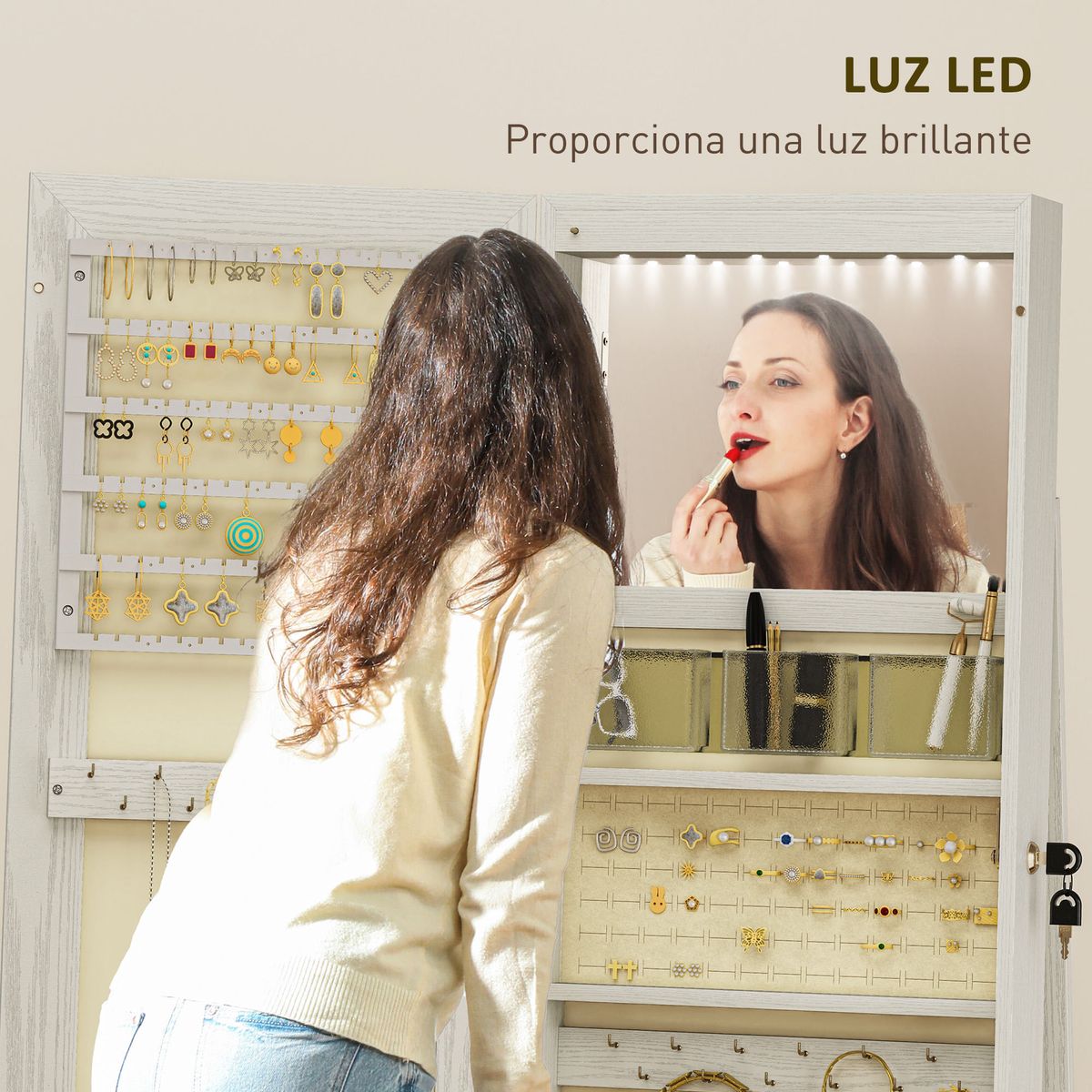Espejo-de-cuerpo-entero-Eloria-Homcom-instalacion-convertible-blanco-175x38x38-cm