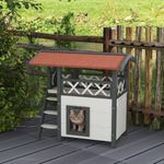 Caseta-para-gatos-Tom-PawHut-balcon---escalera---puerta-blanco-rojo-73x77x50-cm-