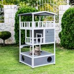 Caseta-para-gatos-Jerry-PawHut-3-niveles-blanco-gris-140x78x76-cm-