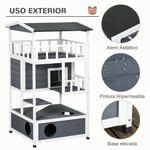 Caseta-para-gatos-Jerry-PawHut-3-niveles-blanco-gris-140x78x76-cm-