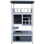 Caseta-para-gatos-Jerry-PawHut-3-niveles-blanco-gris-140x78x76-cm-