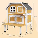 Caseta-para-gatos-Farm-PawHut---1-puerta---4-ventanas-amarillo-93x78x82-cm-