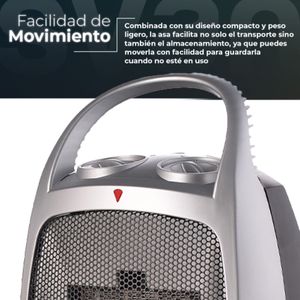 Calefactor Svan SVCA501CC 1500W 2 potencias + ventilador gris