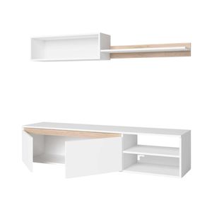 Composición de salón Súper Ego blanco mate/Sahara 160 cm