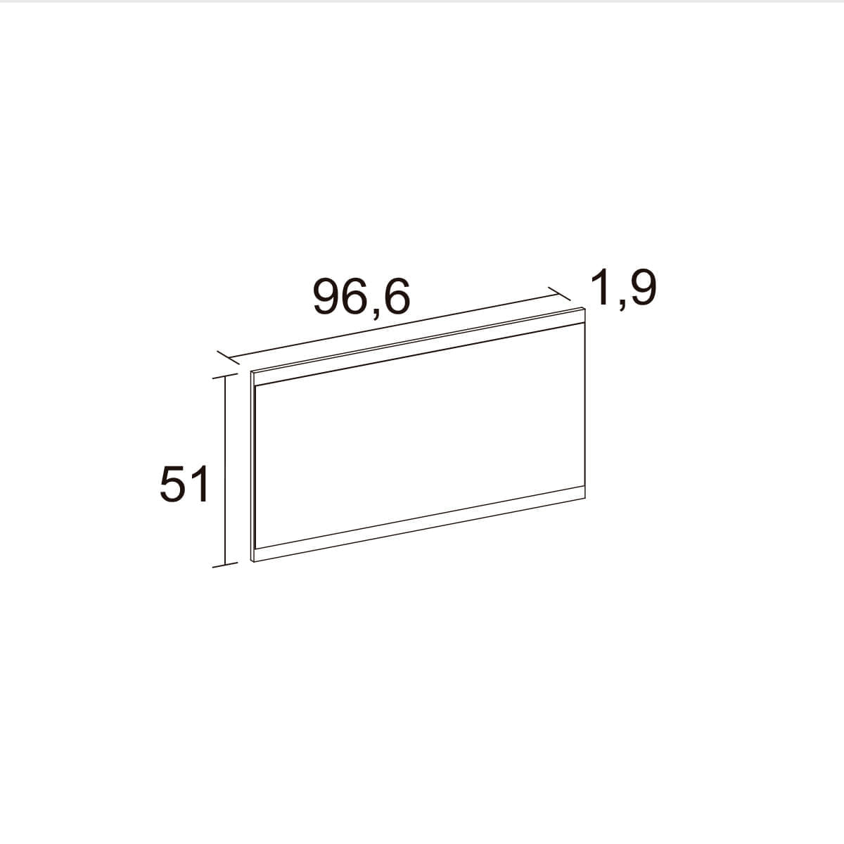 Espejo-de-pared-Alice-horizontal-blanco-mate-51x966x19-cm