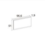 Espejo-de-pared-Alice-horizontal-blanco-mate-51x966x19-cm