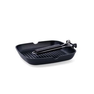Asador Ebano Quid con asa plegable aluminio fundido 24 cm