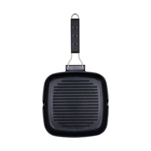 Asador Ebano Quid con asa plegable aluminio fundido 28 cm