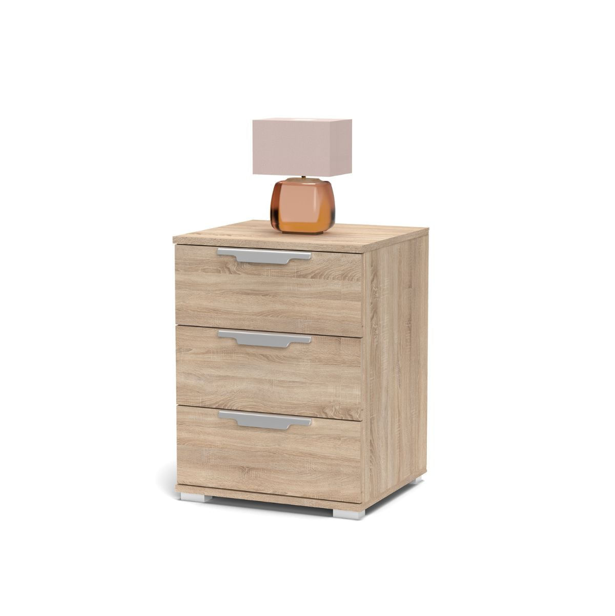 Mesita-de-noche-Naka-3-cajones-natural-61x46x42-cm-lampara