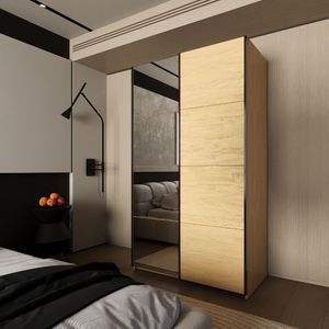 Armario Zegna 2 puertas correderas 204,5x120x61,1 cm