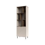Estanteria-Mirage-con-puerta-y-6-compartimentos-beige-roble-194x63x40-cm-lateral